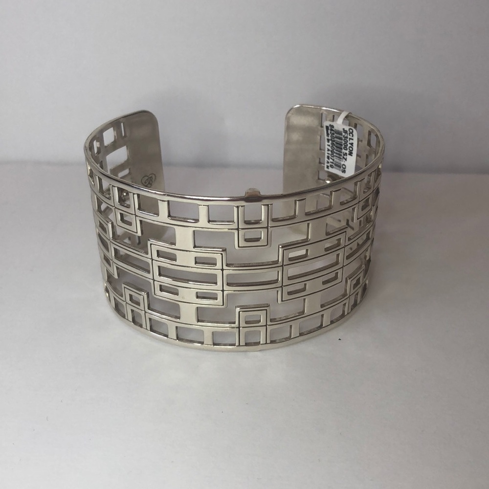 NWT Brighton Christo Lyon Silver Cuff Bracelet